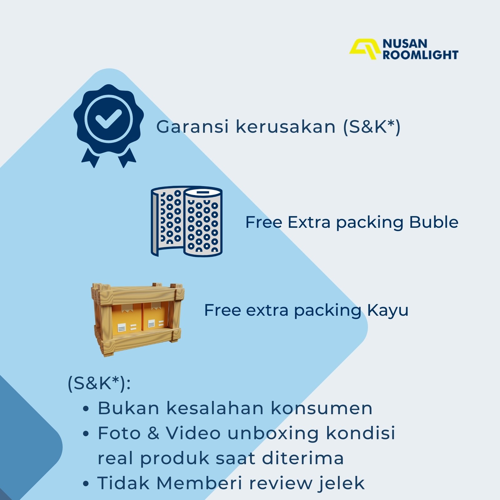 Lampu Lantai Berdiri Floor Lamp Minimalis Model Tripod Kayu NRL-SFL10 - Gambar 11